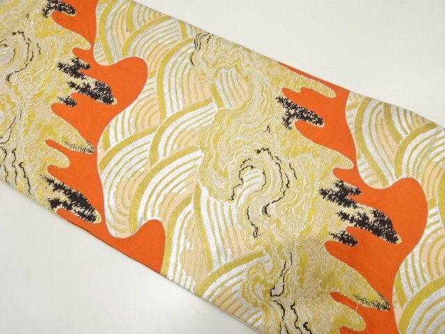 JAPANESE KIMONO / ANTIQUE FUKURO OBI (MATERIAL) / 